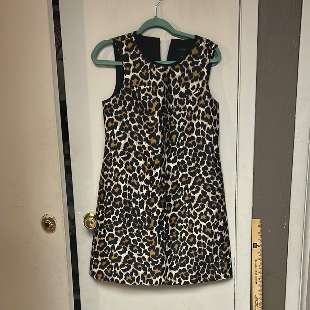 J. Crew Leopard Print Mini Dress